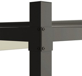 Outsunny Pergola de grădină exterioară 3 x 3 m cu acoperiș retractabil și fixare magnetică, adăpost solar UPF30+, crem | Aosom Romania