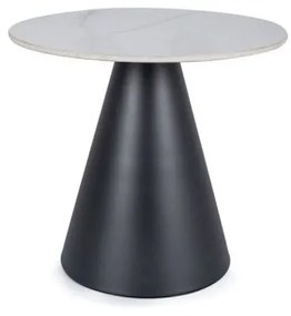 Masa de cafea Hill alb/negru ø50/h46