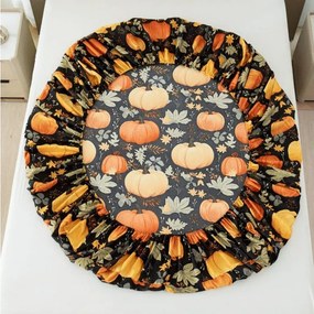 Cearsaf din microfibra ORANGE PUMPKINS colorat 180x200 cm