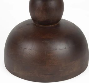 Măsuță auxiliară rotundă din lemn de mango ø 30 cm Izzy – White Label