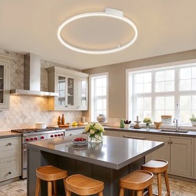 Brilagi - Corp de iluminat LED reglabil PORTOFINO LED/60W/230V Ø 80 cm alb + telecomandă