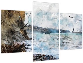 Tablou - Recif, acuarelă (90x60 cm)