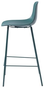 Scaun de bar în culoarea petrolului din plastic 92,5 cm Whitby – Unique Furniture