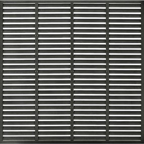 vidaXL Gard tip oblon, gri închis, 180x180 cm, WPC