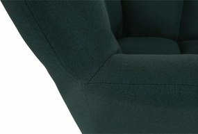 Scaun de design, ţesătură verde, KOMODO