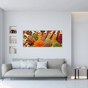 Tablou - Condimente din întreaga lume (120x50 cm)