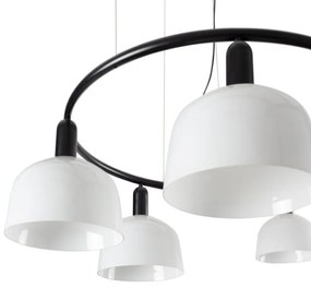 Lustra suspendata design modern TATAWIN M alb