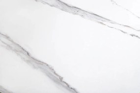 Masuta de cafea moderna cu doua blaturi rotative din ceramica DANCING RINGS 80-135cm