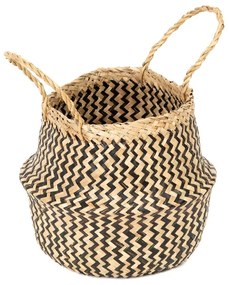 Coş depozitare din iarbă de mare Compactor Zic Zac, ⌀ 27 cm