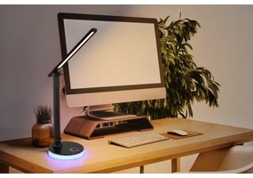 Globo 58445B - Lampă de birou LED RGBW dimabilă GERALDO LED/5W/230V + LED/2W