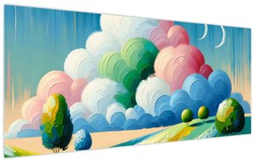 Tablou - Peisaj cu nor (120x50 cm)