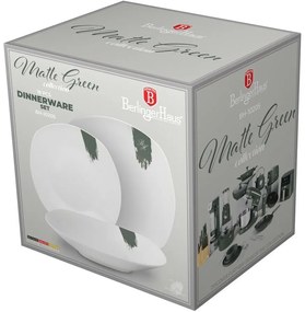 BerlingerHaus Set de 18 farfurii Matte Green,alb-verde