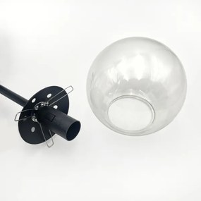 Brilagi - Lustru aplicat MALIVA 4xE14/15W/230V negru/transparent