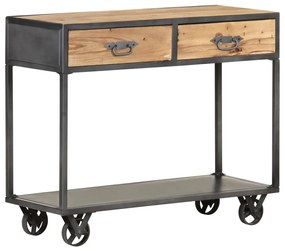 323516 vidaXL Masă consolă, 90x35x74 cm, lemn masiv reciclat