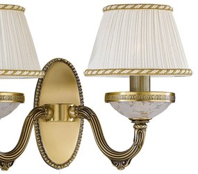 Aplica de perete din alama 2 brate design italian 6402
