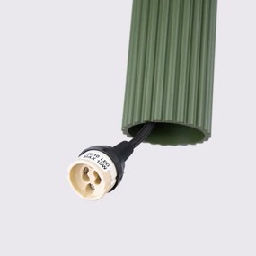 Lustră pe cablu Sollux SL.1612 KARBON 2xGU10/10W/230V verde