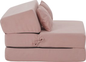Saltea pliabilă/fotoliu extensibil, 2 in 1, roz, PELOS
