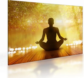 Tablou pe sticlă - meditare (70x50 cm)