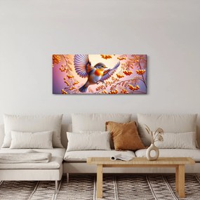 Tablou - Pasăre cu scoruș (120x50 cm)