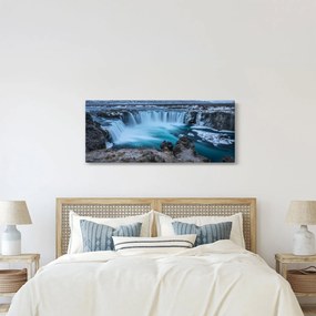 Tablou - Priveliște la cascade (120x50 cm)