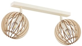 Lustra cu 2 spoturi design modern Parula maro deschis, bej