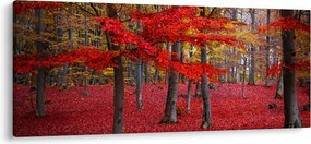 Tablou - Pădurea roșie (120x50 cm)
