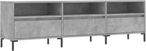 vidaXL Comodă TV, gri beton, 150x30x44,5 cm, lemn prelucrat