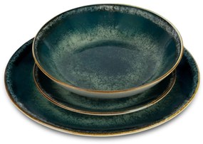 Set farfurii 18 piese Matte Green Berlinger Haus BH 10300, ceramica, verde