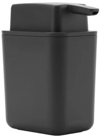 Dozator pentru sapun lichid Brabantia SinkSide 1003313, 250 ml, Curatare usoara, Baza de cauciuc, Gri inchis