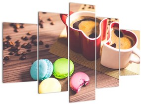 Tablou cu cafea și macarooni (150x105 cm)