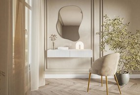 MAA42 - Masuta Consola suspendata Alba, 90 / 110 cm, masa de toaleta cu 1 / 2 sertar(e), cosmetica machiaj, vanity