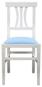 SCAUN LEMN TAPITAT - BLEU
