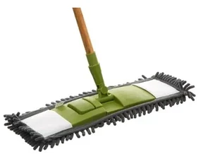 Mop plat 5FIVE, coada bambus 1.2 m, mop 43 x 12 cm