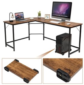 Birou de colț, maro