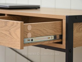 Masă PC Nills (stejar + negru). 1109798