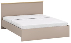 Pat matrimonial 160 cm Indices (taupe + stejar pietros). 1116879