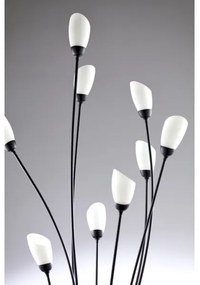 Jupiter 2058 - Lampă de podea GLORIOSA, 9 x G9, 14 W, 230 V, neagră