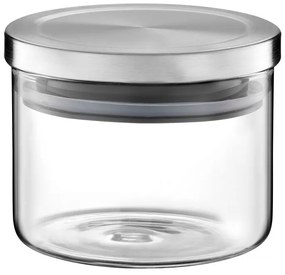Borcan depozitare cu capac metalic 0.44L, Roxy