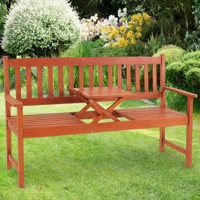 Deuba Banca de gradina cu masa - 153 cm