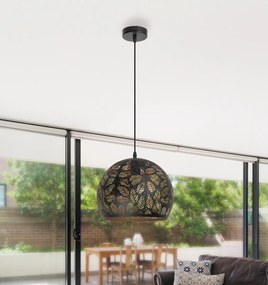 Pendul design industrial metalic negru/auriu MANORCA 2276 RX