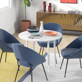 HOMCOM Masă Pliantă Modernă cu Extensii Laterale pentru Bucătărie și Living, din PAL, Ø89 x 73,5 cm | Aosom Romania