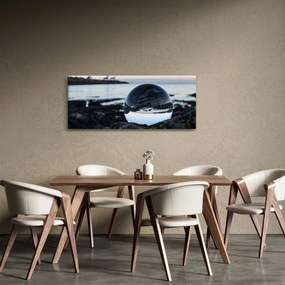 Tablou - Bile de sticlă pe piatră (120x50 cm)