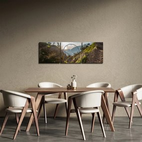 Tablou - Muntele Olimpus (cu ceas) (90x30 cm)