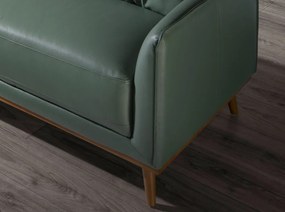 Coltar LUX design italian cu sezlong stanga Cowhide verde