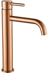 Baterie pentru lavoar LUNGO 28 cm, cupru periat - REA-B1114