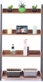 Etajera cu 4 rafturi in decor nuc TRAX