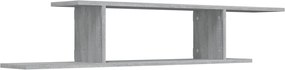 vidaXL Raft TV montat pe perete gri sonoma 125x18x23 cm lemn
