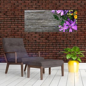 Tablou - flori de câmp (120x50 cm)