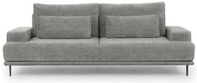 Canapea Nicole - Material șenil gri Perfect Harmony 85 / picioare negre