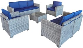 Set mobilier de grădină Avenberg DORADA gri/bej